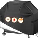 58-inch Heavy-Duty BBQ Grill Cover, Waterproof & UV-Resistant Fabric with Ventilation, Universal Fit for Gas and Charcoal Grills