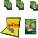 Ruva Mouse Glue Traps Indoor for Home – XXL 12.4” x 12.4” Large Sticky Traps for Mice, Rats & Snakes – Heavy Duty Rat Traps Indoor & Outdoor – Pest Control Glue Boards for Rodents & Insects – 10 Count
