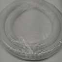 Frienda 2 Dia x 10 Ft Long Pond Tubing Clear PVC Flexible Pipe Long Corrugated Hose Non Kink Drainage Hose with White Helix Reinforced Tube for Garden Ponds Waterfalls Camping Aquariums Supplies