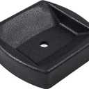 LEORAY Jack Wheel Chock, Reinforced Rubber Jack Caster Wheel Dock for Caravans and Trailers (Dual Wheel)