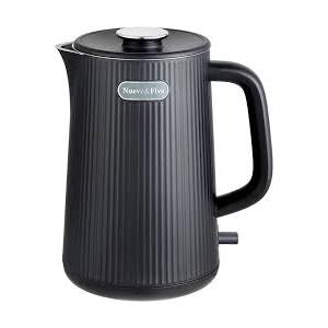 Nueve&Five 1.7L (57oz) Large Electric Kettle Perfect for 7+Cups of Tea and Coffee,2 quarts Double Wall Big Electric Tea Kettle,Auto Shut Off,1200W Hot Water Kettle Electric Color Black