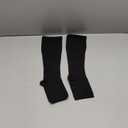 Truform 30-40 mmHg Compression Stockings for Men and Women, Knee High Length, Open Toe, Black, 2X-Large