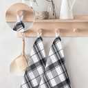 Utopia Towels Grey & White Dish Towels [12 Pack - 15 x 25 Inches] 100% Ring Spun Cotton Highly Absorbent & Reusable Cleaning Bar, Tea, Kitchen and Dishcloths Set - 200 GSM