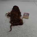 NAYOO Long Auburn Wavy Wig for Women 26 Inch Middle Part Curly Wavy Wig Natural Looking Synthetic Heat Resistant Fiber for Daily Party Use(26Inch Auburn)