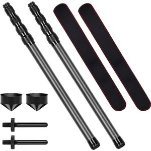 Telescoping Tarp Poles Heavy Duty Adjustable, Carbon Fiber Tent Poles, Portable & Lightweight for Tent Fly, Awning, Outdoor Camping, Hiking 6.9FT (2.1M)