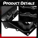 Transmission Oil Pan with Drain Plug & Gasket, Compatible with Chrysler Pacifica 200 Sebring Town Country & Dodge Avenger Journey Grand Caravan, 62TE 6-Speed Automatic Transmission Replace# 265-833