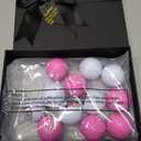 Realspring 25 Pcs/12 Sets Women's Golf Ball Funny Golf Ball for Women with Tees Gift Box and Golfing Gifts for Women Coworker Employee Golfer (Pink, Playful Style)