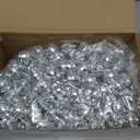Hoolerry 200 Pcs Mirror Mini Disco Balls Ornament 1.2 Inch Mardi Gras Small Hanging Decorations Reflective Tiny Mirror Balls for 70s 80s Disco Themed Party Birthday Wedding Tree(Silver)