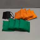 Cornhole Bags Set of 8 Regulation Professional Corn Hole Bean Bags Weather Resistant for Tossing Adults Yard Game (Orange&Green)