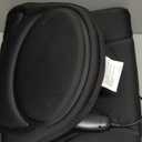 Snailax Massage Seat Cushion - Back Massager with Heat, 6 Vibration Massage Nodes & 2 Heat Levels, Massage Chair Pad for Home Office ChairBlack