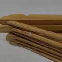 Wooden Clothes Hangers – Set of 6 Premium Natural Finish Hangers
