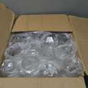 40 Pack 12oz Diamond Plastic Glasses, Disposable Stemless Cups - Shatterproof, Unbreakable & BPA-Free, Recyclable Drinkware for Wedding Reception, Birthday Party, New Year, Holidays & Events (Clear)