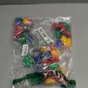 QZYL 4pcs Light Up Christmas Necklace, Colorful Christmas Accessories for Women, 9 LED Bulbs Necklaces with 3 Flash Modes, Suitable for Xmas New Year Party Favor Supplies Accessories