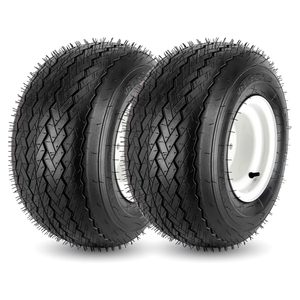 2PCS 18x8.50-8 Lawn Mower Tires with Rim, 18x8.5-8 Tire and Wheel for Riding Lawn Mowers Garden Tractor Turf Tires Golf Carts, 815lbs Capacity, 4 Ply Tubeless