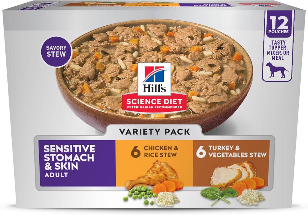 Hill's Science Diet Sensitive Stomach & Skin Wet Dog Food Variety Pack (EXP 01/17/27)