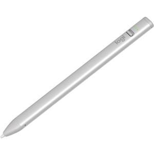 Logitech Crayon Digital Pencil for iPad (USB C Port Compatibility Only) Featuring Apple Pencil Technology, No Lag Pixel-Precision, and Dynamic Smart Tip with Fast USB C Charge - Silver