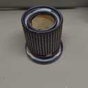 DILATATA Set of 2 Ceramic Planter Pots with Drainage Hole and Saucer, Round Flower Pot Hobnail Modern Planter Pots for Indoor & Outdoor Plants - 4 Inch & 6 Inch, Blue