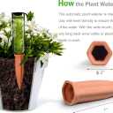 B SEPOR Ceramic Plant Waterer Terracotta Self Watering Spikes for Vacation or Holiday (10Pack)
