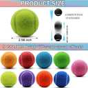 SHYUJAJIE Tennis Balls, 90 Pack Training Tennis Balls Bulk, High Elasticity Practice Tennis for Beginner, Exercise Playing Balls for Pet Dog, 2.58inch