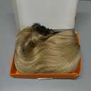 GUOJIAN Mixed Blonde Bob Wig 14 Inch Short Wavy Curly Shoulder Length Wig for Women Middle Part Natural Looking Heat Resistant Synthetic Wigs for Daily Party Use