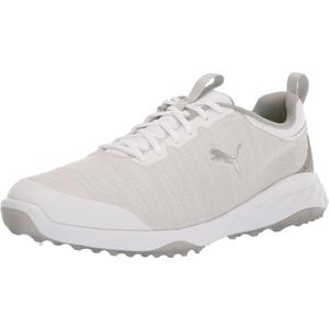 PUMA Mens Fusion Pro (10 Wide, Puma White-puma Silver-high Rise)