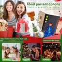 Glass Bottle Christmas Tree Night Light with Multicolored LED Lights - 5" H Tabletop Holiday Nostalgic Decorative Vintage Night Light for Girl Boys Kids Gift Bedroom Reading Room Holiday Party Decor