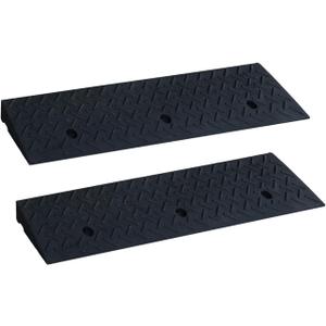 Curb Ramps for Sidewalks 3.1" Rise Rubber Curb Ramps Threshold Ramp for Driveway Shed Ramp for Riding Mower Garage Ramp Door Threshold Ramp for Wheelchair 7000lbs Capacity