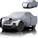 Multi-Layer Hyundai Santa Cruz Truck Cover, Custom fit Santa Cruz 2021-2026 Crew Cab Short Bed(4.3') Car Cover Waterproof All Weather, Full Exterior Cover Rain Wind and UV Protection with Door Zipper