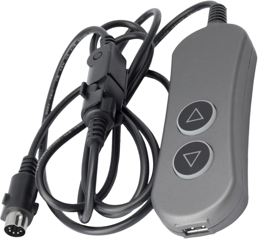 MLSK111-A1 Handset Controller Hand Control 2 Function Key 5 Pin Prong Replacement for Catnapper for Okin for Limoss for Kaidi for Mulin for HHC Lift Chairs Power Recliners, with USB and Backlight
