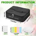 24 Slot Seed Storage Organizer Box with Insulated Bag with Dual Zipper Bag, Garden Seed Organize Sealed Bags and Label Stickers Saving Container Keeper Set for Garden Vegetable Flower Plants