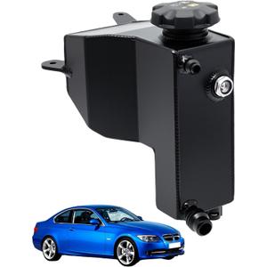 603-334 Coolant Reservoir Tank with Cap for BMW E90 E91 E92 E93 E82 E88 E84 E89 135i 328i 330i 335i X1 Z4 2006-2016, Replace# 17137607482 17137640514 17137567462, Aluminium Alloy