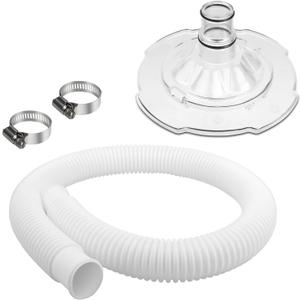 11095 Skimmer Intended with Hose for Intex 58947 Vacuum Cover, for Oil Skimmer Attachment, Transparent Plastic Cover to Cover or Connect & Pool Skimmer Hose for Above Ground Pool Skimmer Pump