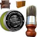 Leather & Furniture Repair Salve with Brush, Original Leathers Recoloring Balm Wood Cleaner, Wood Polish Wax, Household Upholstery Maintenance Kit for Home, Sofa, Car Seats
