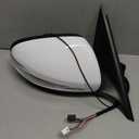 W205 Side Mirror for 2015-2021 Mercedes Benz C Class C180 C260 C300,Mercedes Passenger Side Door Mirror with Electrical Folding/Blind Spot/Heated/LED Turning Signal Light/Memory/Puddle Lights (White)
