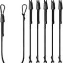 8 Pcs 24 Inch Adjustable Carabiner Bungee Cords with Hooks, Easy to Adjust from 7" to 24", Black Bungee Straps with UV-Resistance & Superior Elasticity for Cargo, Bike, Luggage, Carts, Truck, etc