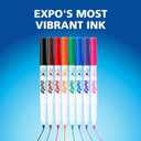 EXPO Dry Erase Markers, Low Odor Ink, Assorted Colors, Ultra Fine Tip, 8 Count - Whiteboard, Calendar, Organization, School Supplies