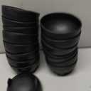 28 Pack 10.6 oz Mexican Salsa Bowls, Small Guacamole Containers, Plastic Salsa Bowl for Serving Parties, Chips, Dip, Nuts, Candy, and Sauce Set (Black)