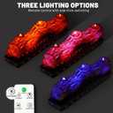 Electric Fireplace Logs Realistic Flame Effect with Candle LED Flame Light USB Powered 16 Inches Electric Fireplace Insert Log Home Decoration Remote Control