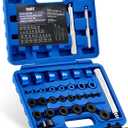 Orion Motor Tech 33pc Bearing Press Kit for Small Vehicles, Bearing Race and Seal Driver Set with Metric SAE Adapters, Seal Driver Set with 3 Knurled Handles