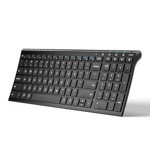 iClever BK10 Bluetooth Keyboard, Universal Bluetooth 5.1 Wireless Keyboard with Number Pad, Ergonomic Design, Multi-Device Compatibility, Stable Connection for Mac, iPad, iPhone, Android, Windows