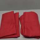 Hot Pink Curtains 45 Inch Length for Bedroom 2 Panel Pocket Back Tab Short Small Magenta Curtains for Living Room Semi-Sheer Linen Light Filtering Curtain for Kitchen Bathroom Raspberry Fuchsia 52x45
