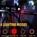 ROCKBROS Bike Tail Light, Rechargeable Bicycle Taillight, Auto On Off Sensor IPX6 Waterproof Bike Rear Lights for Night Riding and Bicycle Safety, 4 Light Modes Cycling Safety Light