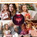 YAZJIWAN 3D Flower Crystal Ball Lamp,3.15inch Multi-Color Changing Bedroom Decor Night Lights,Christmas Birthday Gifts for Boys, Girls