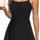 Daci Women's One Piece Swimdress - Tummy Control Swimsuit Full Coverage Modest Skirted Bathing Suit with Pockets 2026