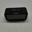 Peakeep Night Light Digital Alarm Clock Battery Operated with Indoor Temperature, Desk Small Clock (Black)