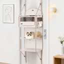 Pet Carrier for Small/Medium Cats Up to 22lbs, 4 in 1 Multi-Level Door Hanging Cat Tree Tower Condo for Indoor Cats, Collapsible and Tool-Free Assembly, Fits Doors <86in H