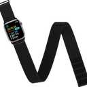 Arm/Ankle Band Compatible with Apple Watch 
Size: 38/40/41/42mm(Series11 10)L-410mm for Women Men, Adjustable and Breathable Nylon Armband/Ankle Strap for iWatch SE3 2 1 Ultra Ultra2 Ultra3 Series 11 10 9 8 7 6 5 4 3 2 1