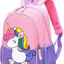 CHERUBIC Toddler Backpack, Kids Travel Backpack, Waterproof Cute Small Preschool Backpack Cartoon Daycare Bag (Purple Unicorn)