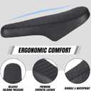 Ridstar Q20 Replacement Electric Dirt Bike Seat - Waterproof Dirt Bike Seat Cushion, Universal Fit for Ridstar Q20, Enhanced Comfort & Durability, Black