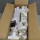 Trycooling Stuffed Animal Storage Zoo Holder Space Save Vertical PVC with Elastic Band and Net for Playroom Bedroom Nursery (White 1)